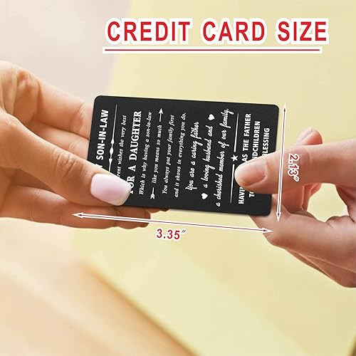 Miniatura 2 de Mataly Regalos de yerno de suegra, regalos de tarjetas de cumpleaños para mi yerno, regalos de Navidad