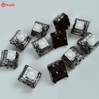 Kailh Box ホワイト V2 クリッキースイッチ メカニカルゲーミングキーボード用 | 5ピン 45gf プレルーブ 防塵 防水スイッチ ボックス V2 ホワイト、90個