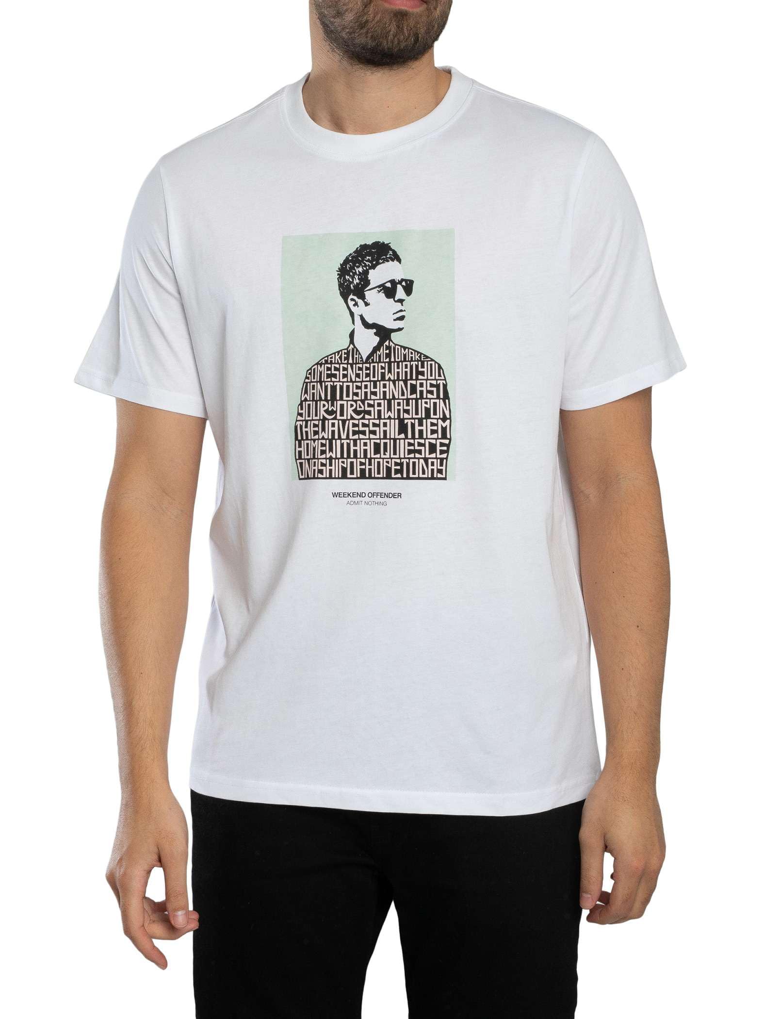 Weekend Offender Men's White Camden Graphic T-Shirt, Xl