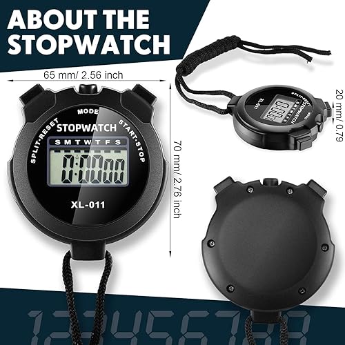 Miniatura 5 de Cronómetro digital de mano multifunción profesional cronógrafo electrónico deportivo cronómetro