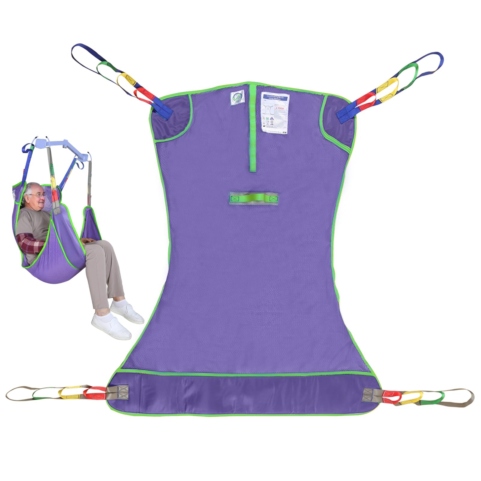 500lbs Mesh Full Body Sling for Lift - Patient Transfer Sling with Wide Pads for Elderly & Disabled,Compatible and Multi-Scene Transfer — Amazon image 11