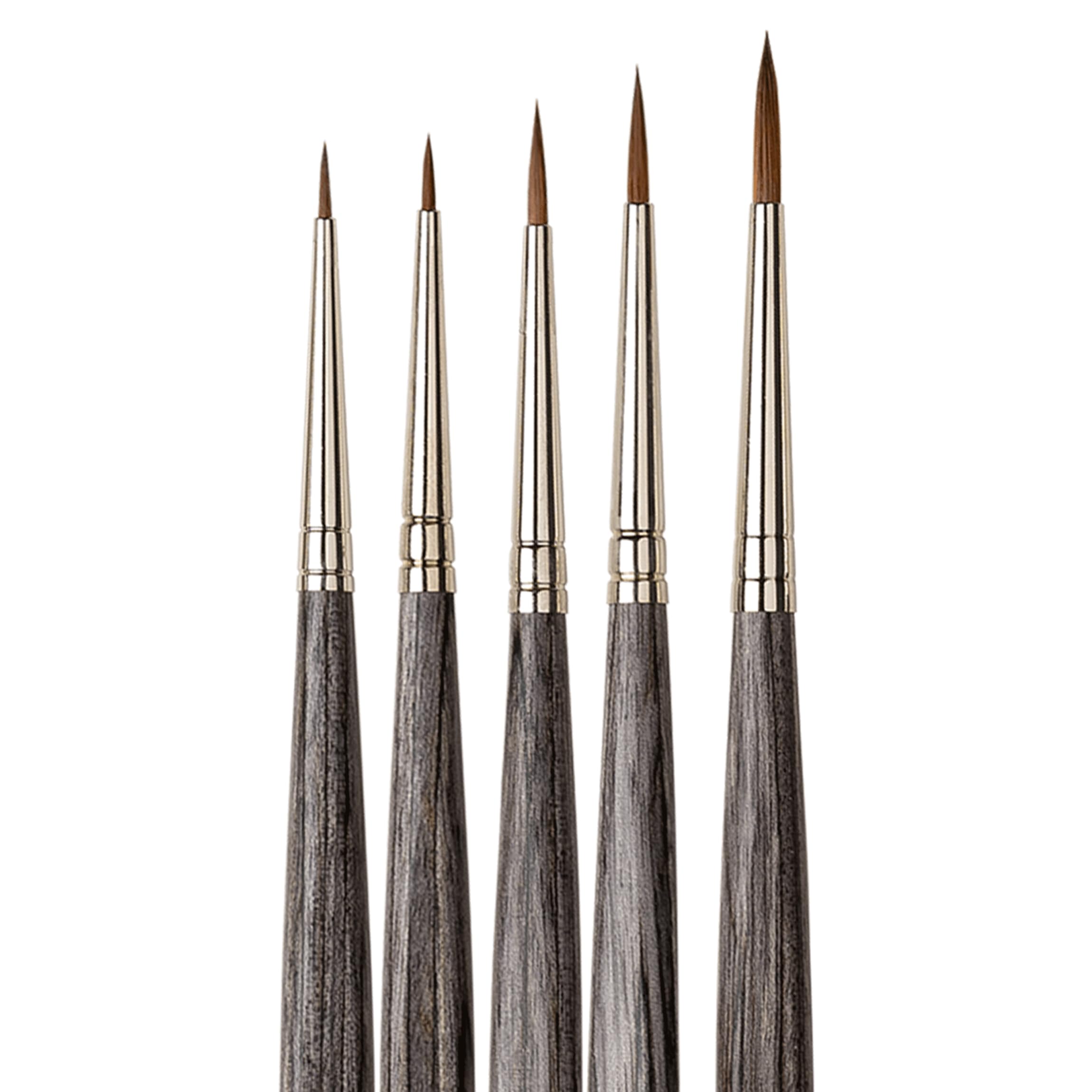 da Vinci COLINEO à Manche Court Set Miniature Pinceaux d'Artiste Fibres Synthétiques 5 Tailles -5/-3/0/1/2