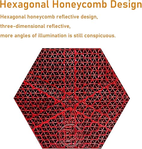 Miniatura 3 de Reflector autoadhesivo redondo de 3.150 in de seguridad impermeable para árboles de buzón de entrada