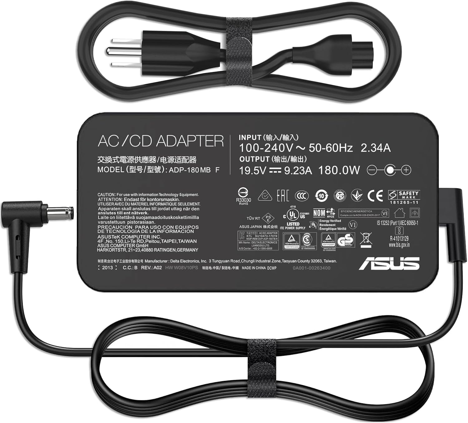 180W AC Charger Fit for Asus ROG G75VW FX502VM FX702VM