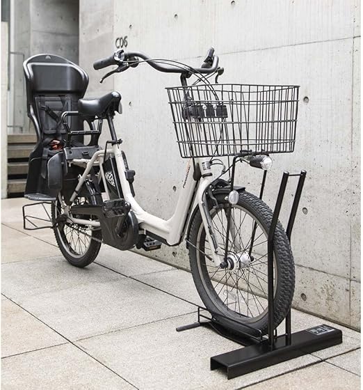 Amazon Co Jp 旅行用品 ホビー ペット アウトドア カー用品 自転車 家具 収納 玄関収納 屋外収納 スロープ付き電動自転車スタンド 1台用 電動自転車専用カバー付き スポーツ アウトドア