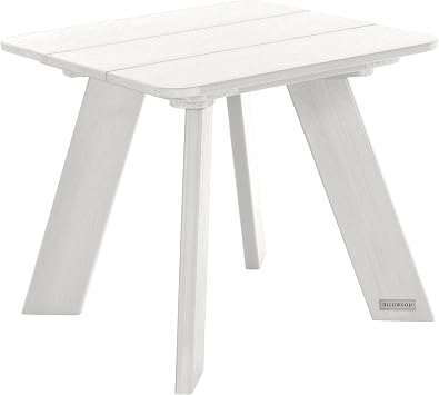 highwood Italica Modern Adirondack Side Table, White