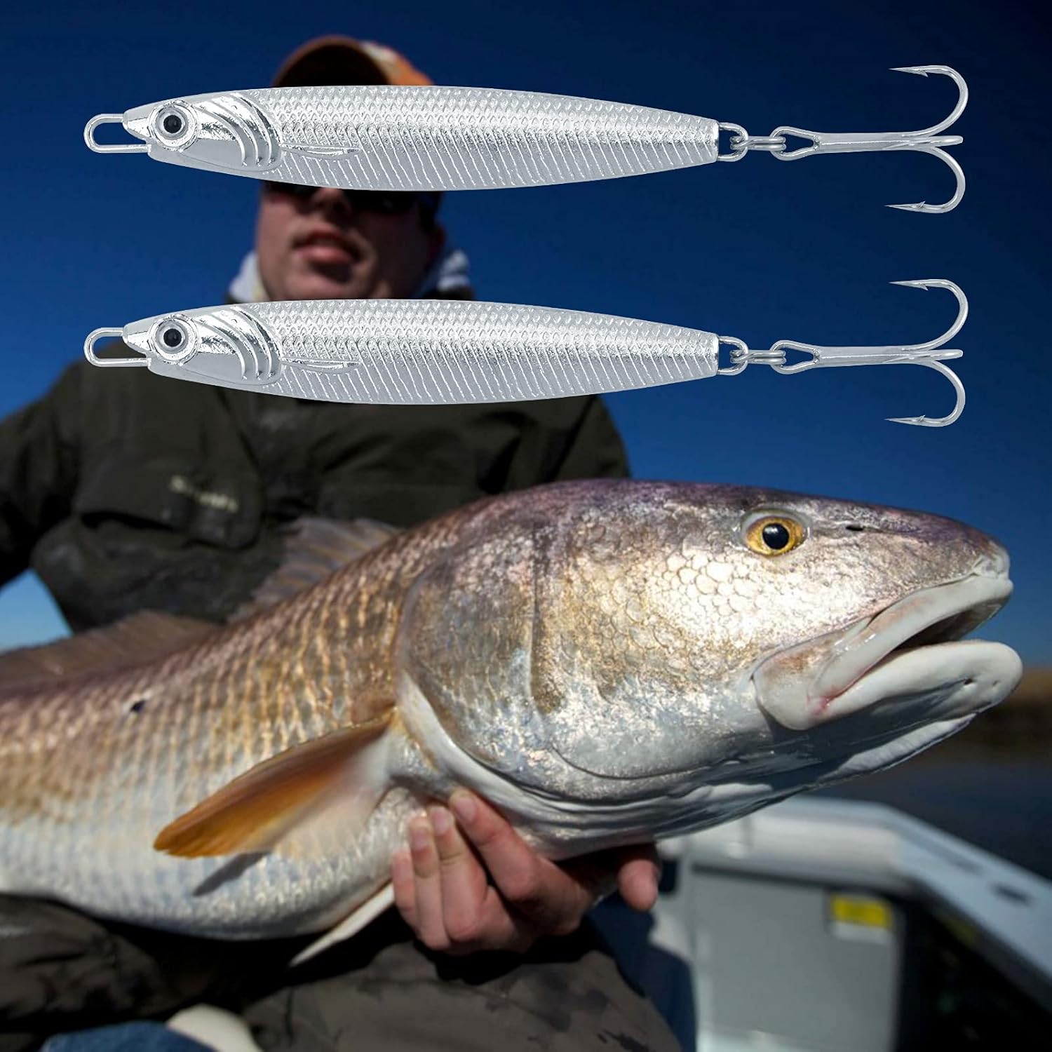 Dr.Fish Fishing Metal Casting Jig Chrome Silver Casting Spoon Lures Vertical Jig Saltwater Freshwater Bass Lures Diamond Jig Pike Muskie Long Casting : Sports & Outdoors