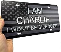 Vista 69 de JASS GRAPHIX Placa de matrícula personalizada con la bandera estadounidense de línea amarilla, homenaje personalizado a despachadores y operadores