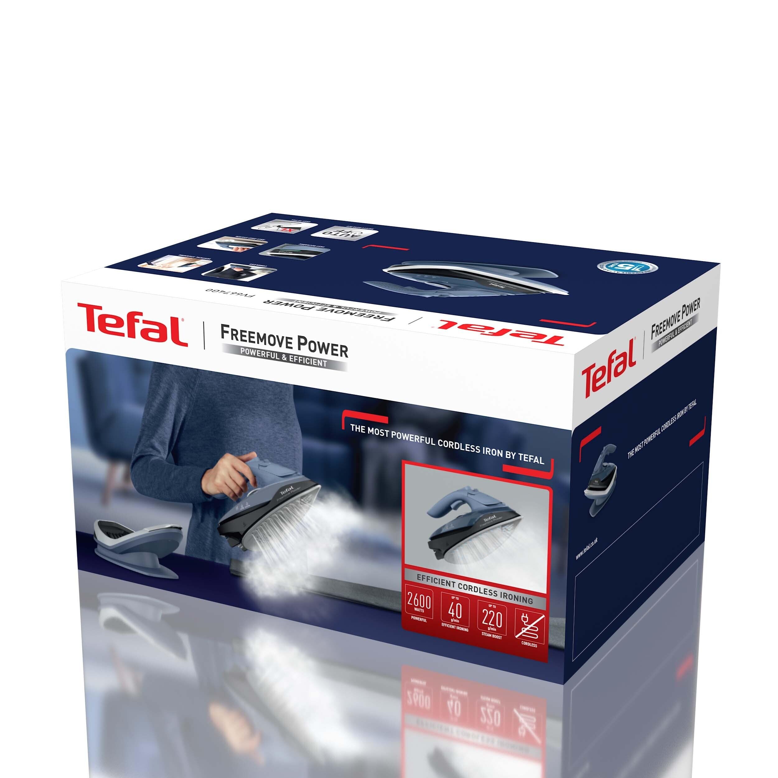 Tefal FV6675 Freemove Power, kabellos, Keramik, 210 g/min
