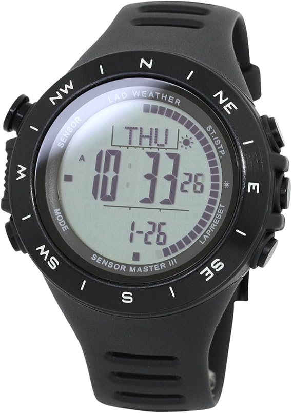 Amazon ラドウェザー アウトドア腕時計 高度計 気圧計 気温計 歩数計 コンパス 100m防水 スポーツ時計 Lad024 メンズ腕時計 腕時計 通販
