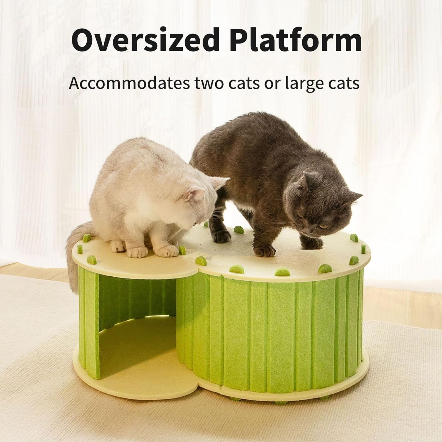 Cats Cave Felted Kittens Play Tube Pet Tunnel for Cats Natural Felted Pet Cats Cave for Playfulness Pet