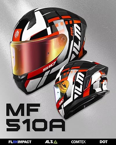 Miniatura 6 de ILM Cascos de motocicleta de cara completa para hombres y mujeres Powersports Street Racing Cascos para Motos DOT Modelo MF510A