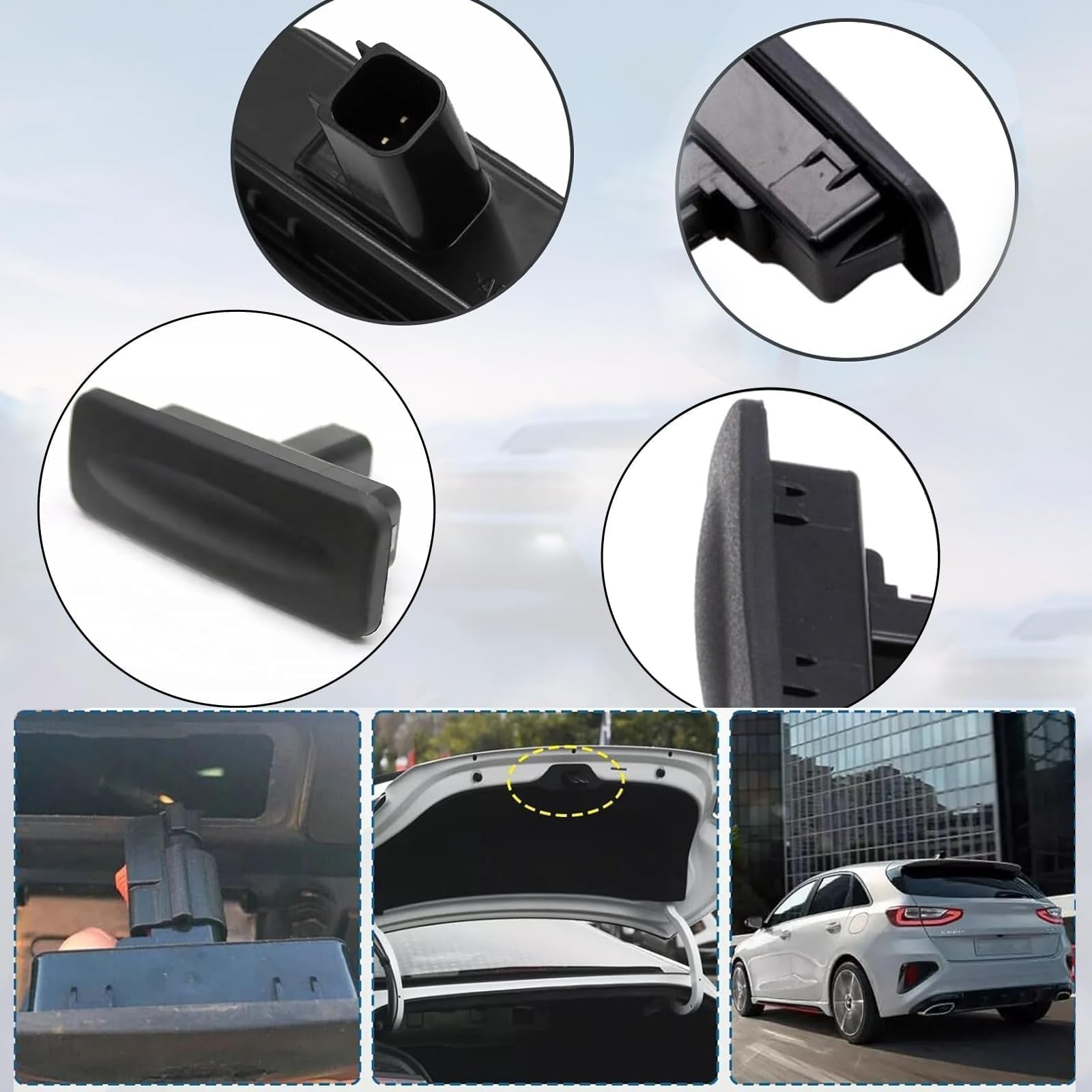 Pulsante per portellone posteriore per Hyundai i30 2018 81260-A5000, interruttore per portellone posteriore, per Hyundai i30 GD 2012-2017 KIA CEED 81260A5000