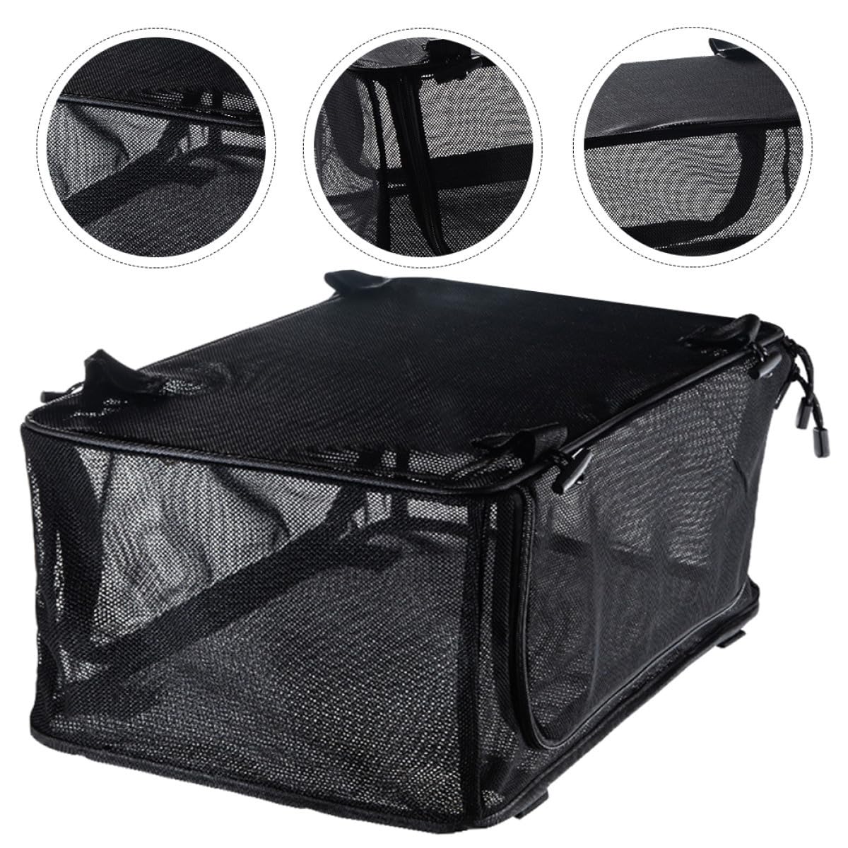 NUOBESTY Borsa Organizer Pieghevole per Stoviglie da Campeggio 455X30X21 CM Borsa a Rete Portatile per Utensili da Cucina e Pentole Organizer da Picnic per Uso Esterno e Giardino
