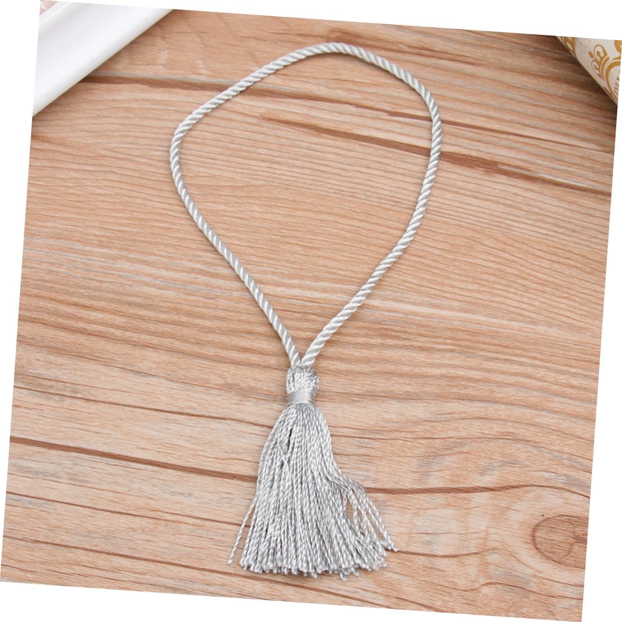 Lot de 20 pompons pour rideaux avec attache pour vue arrière de voiture, rideau suspendu avec cadre de rideau (gris x 2 pièces 17 x 1,5 cm x 2 pièces) (gris x 2 pièces 17 x 1,5 cm x 2 pièces)