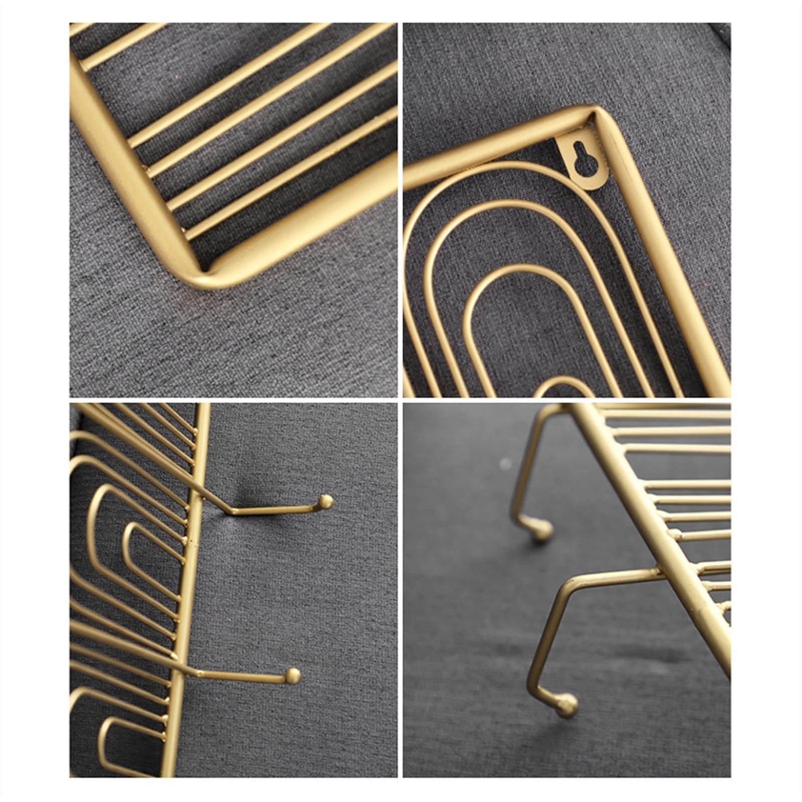 Kleiderbügel Wandhalterung Wand Anhänger Kreative Goldene Papierklammer Kleidung Hut Haken Kreative Veranda Garderobe Schlafzimmer Metall Dekorative Kleiderbügel Huthaken und Kleiderhaken