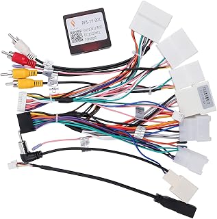 ViaBecs Car Head Unit Wire Harness for Toyota Corolla RAV4 Camry 4Runner Prado Tundra Highlander 2015-2018 Aftermarket Stereo Connector Kit with CANBUS Adapter Support JBL Backup Camera SWC