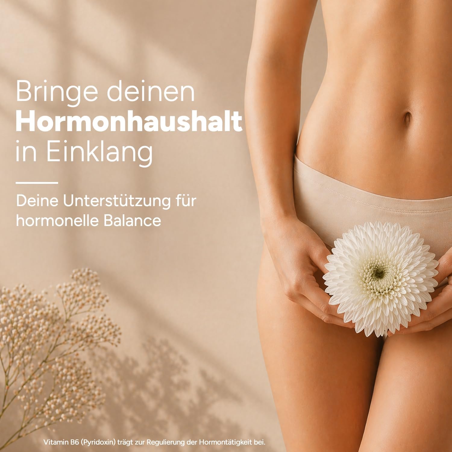 Hormon Balance Frauen Komplex mit Mönchspfeffer hochdosiert, Myo Inositol & Yamswurzel für Zyklus, PMS, PCO, Wechseljahre Menopause | 90 vegane Kapseln mit Agnus Castus