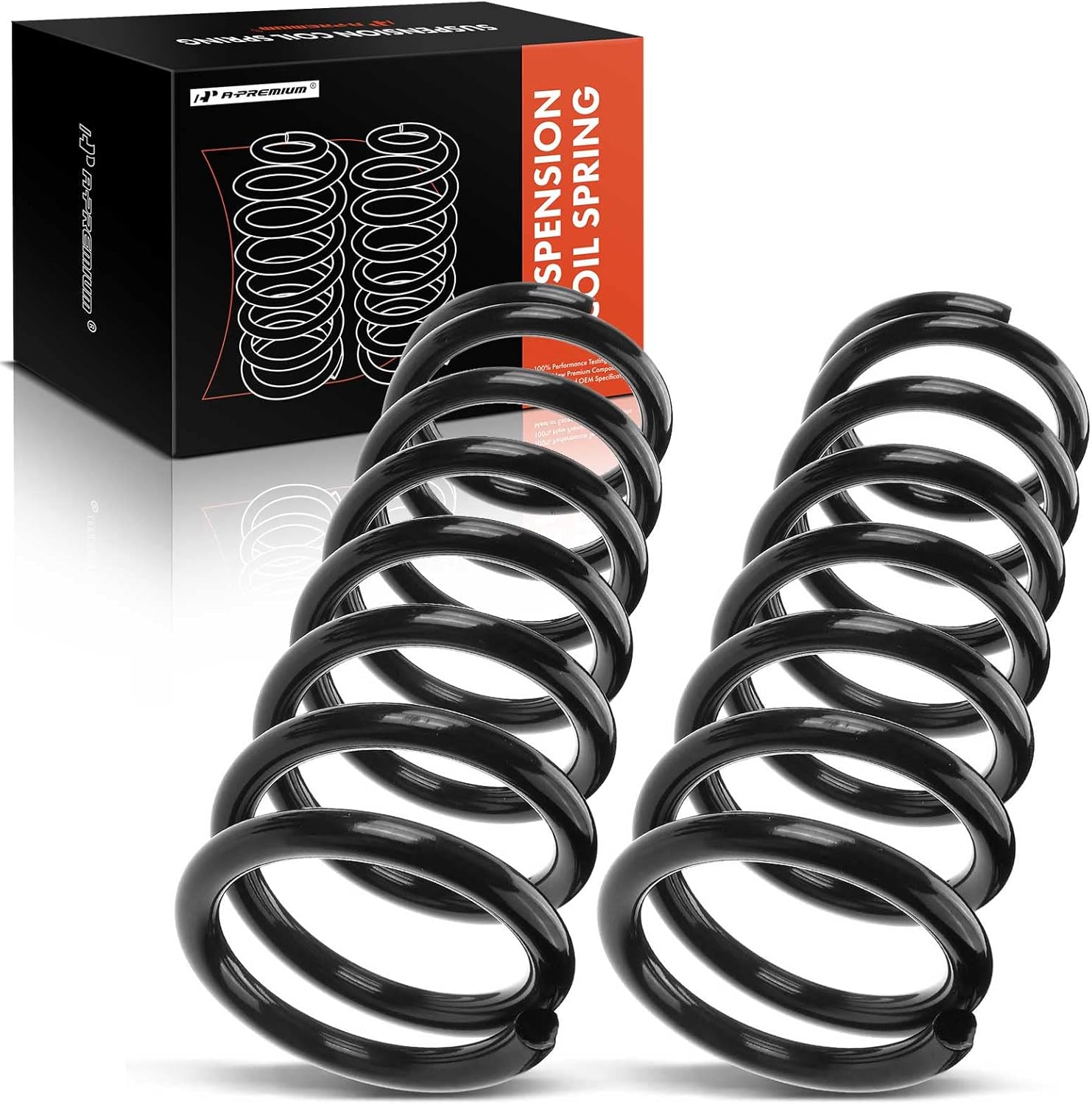 A-Premium 2Pcs Rear Suspension Coil Spring Set Compatible with Nissan Pathfinder 2005-2012 4.0L 5.8L, Driver and Passenger Side, Replace# 55020EA501
