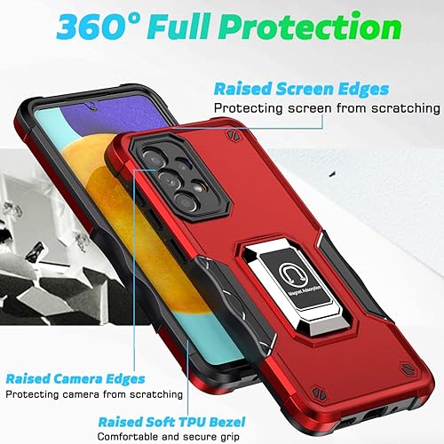 Miniatura 3 de Funda diseñada para Google Pixel 7, funda giratoria con soporte giratorio, cubierta de cámara probada contra caídas, protección de lente, funda para