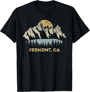 Fremont California Mountain Sunset Sunrise CA T-Shirt