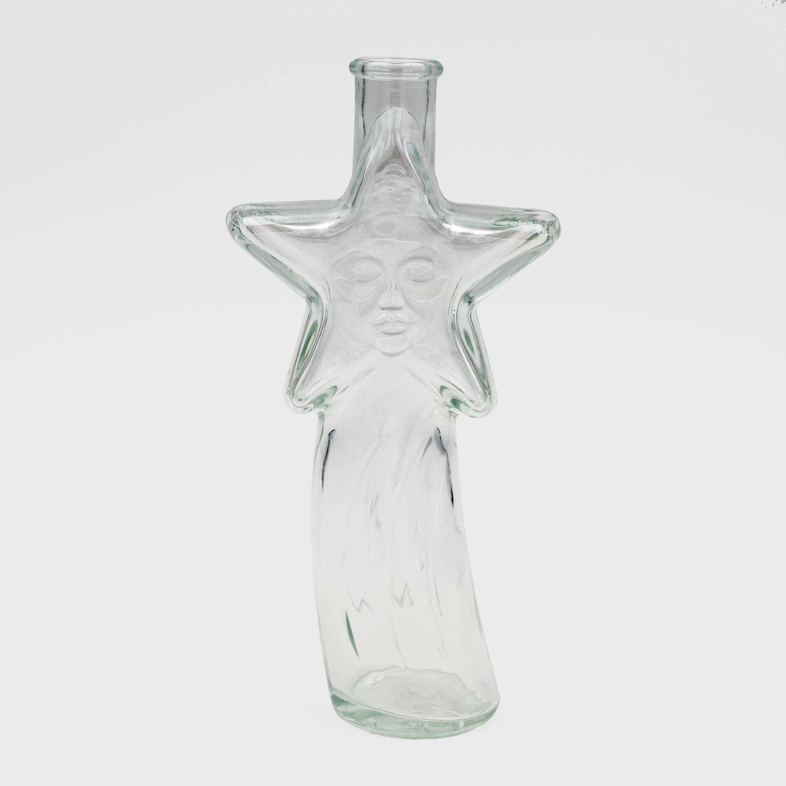 Flaschenbauer - 8x Comet Glasflaschen 200 ml mit Naturkorken - Weihnachtsflaschen zum Befüllen, Motivflaschen für Likör, Schnaps, Sirup & Deko, Geschenkflaschen, Schnapsflaschen - Made in Germany