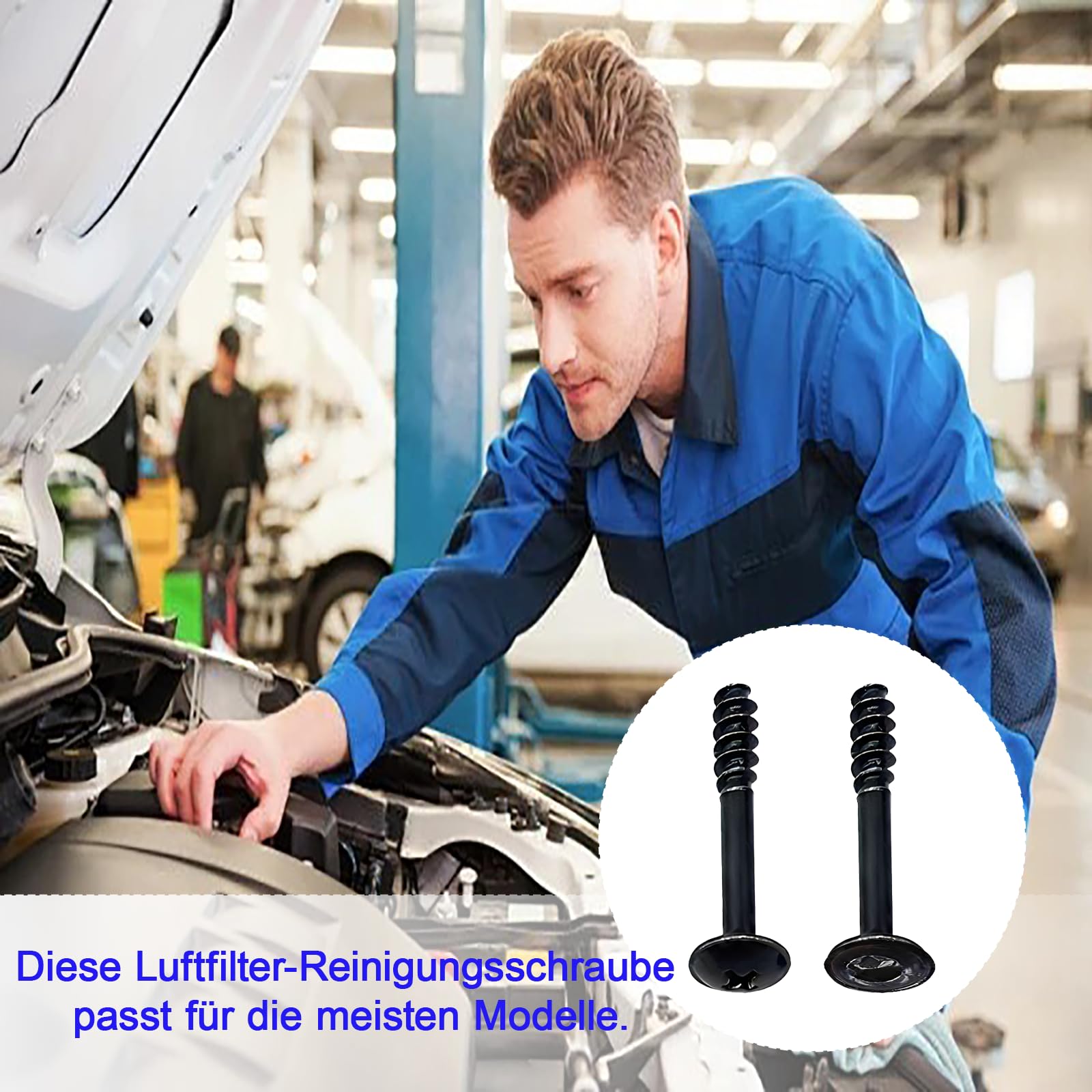 12 sztuk śrub do filtra powietrza do VW, śruba mocująca, filtr powietrza, kompatybilny z Vauxhall, kompatybilny z Opel, 33,5 mm x 5 mm, akcesoria zamienne do samochodów Volkswagen Tiguan/Tiguan L