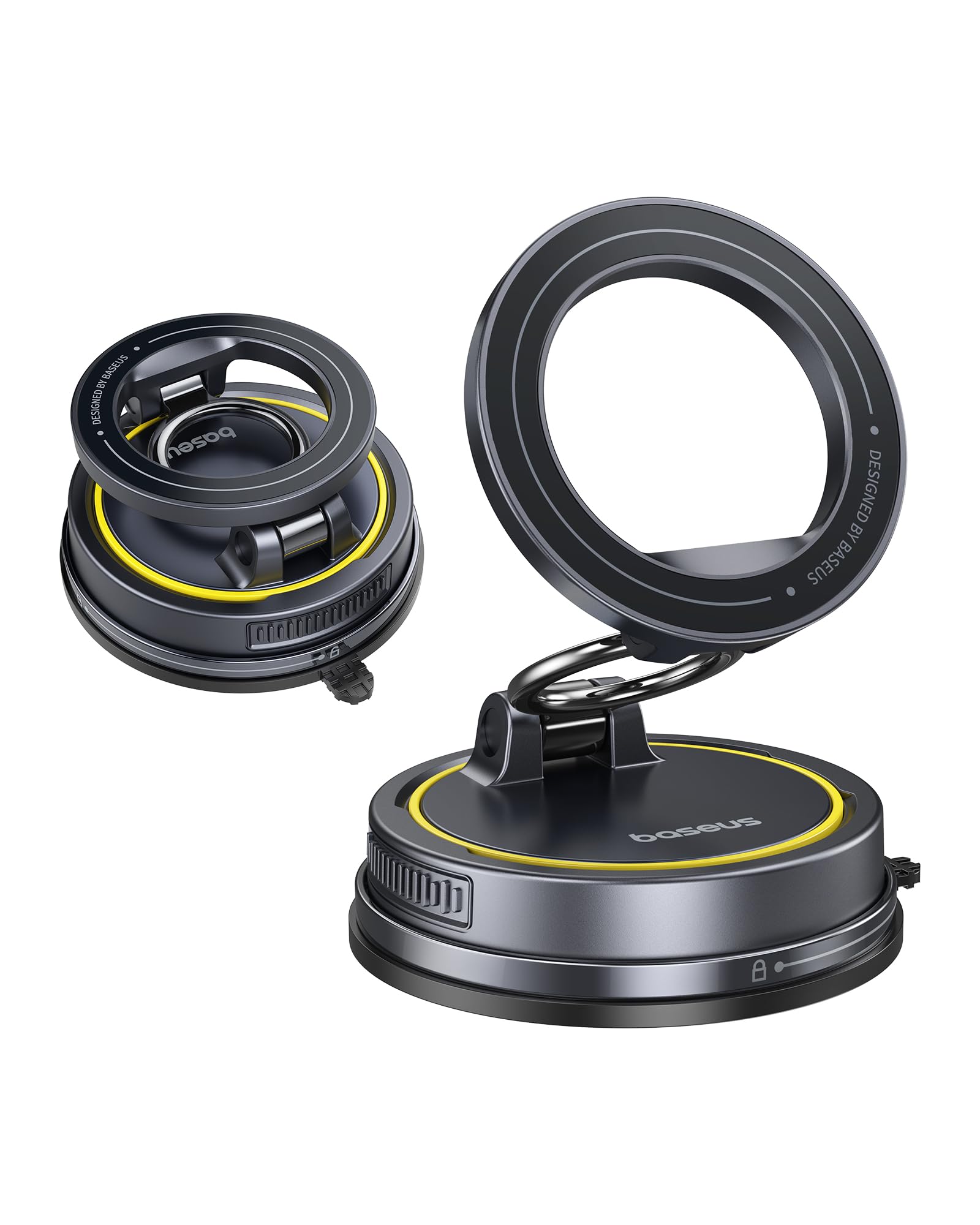 Baseus for Magsafe Car Mount Vacuum 119LBS Magnetic Suction Cup Phone Holder for Car 720 Adjustable Foldable Cell