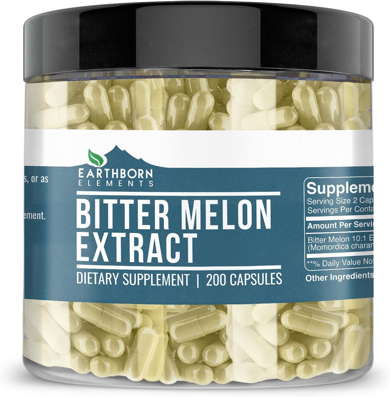 Bitter Melon 200 Capsules, Pure & Undiluted, No Additives