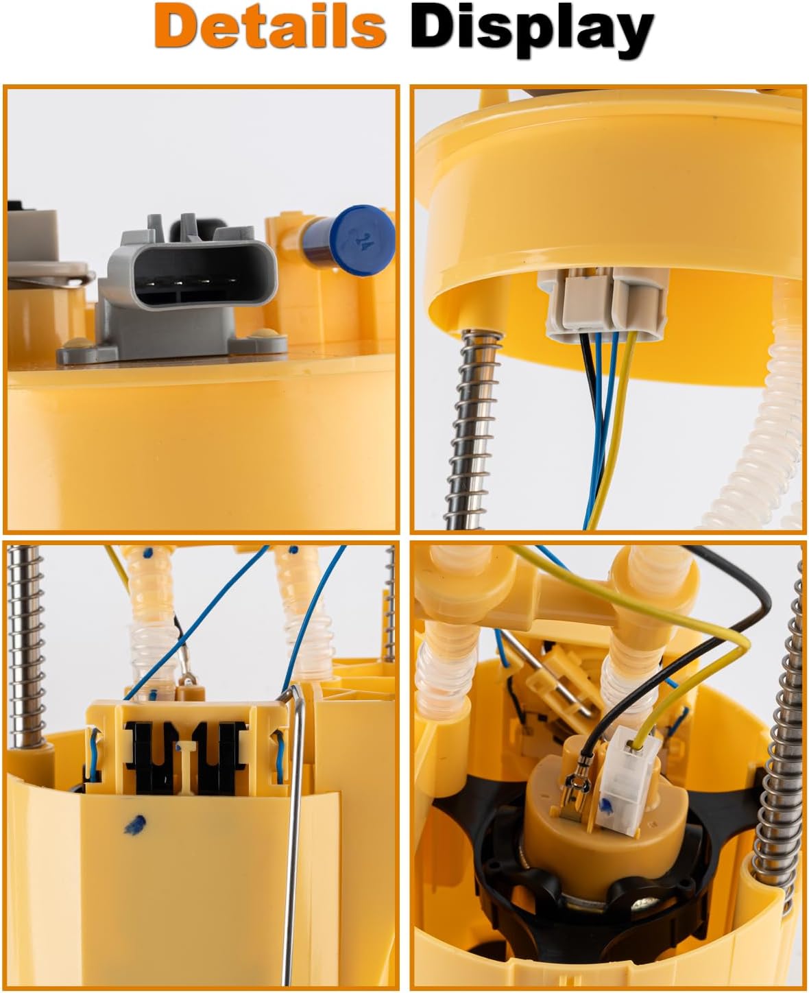 Electric Fuel Pump Assembly Compatible with Dodge Ram 2500 3500 1998 1999 2000 2001 2002 2003 2004 L6 5.9L with 34 or 35 Gal. Tank Replace E7187M VANBOL0187 with Sending Unit O-Ring