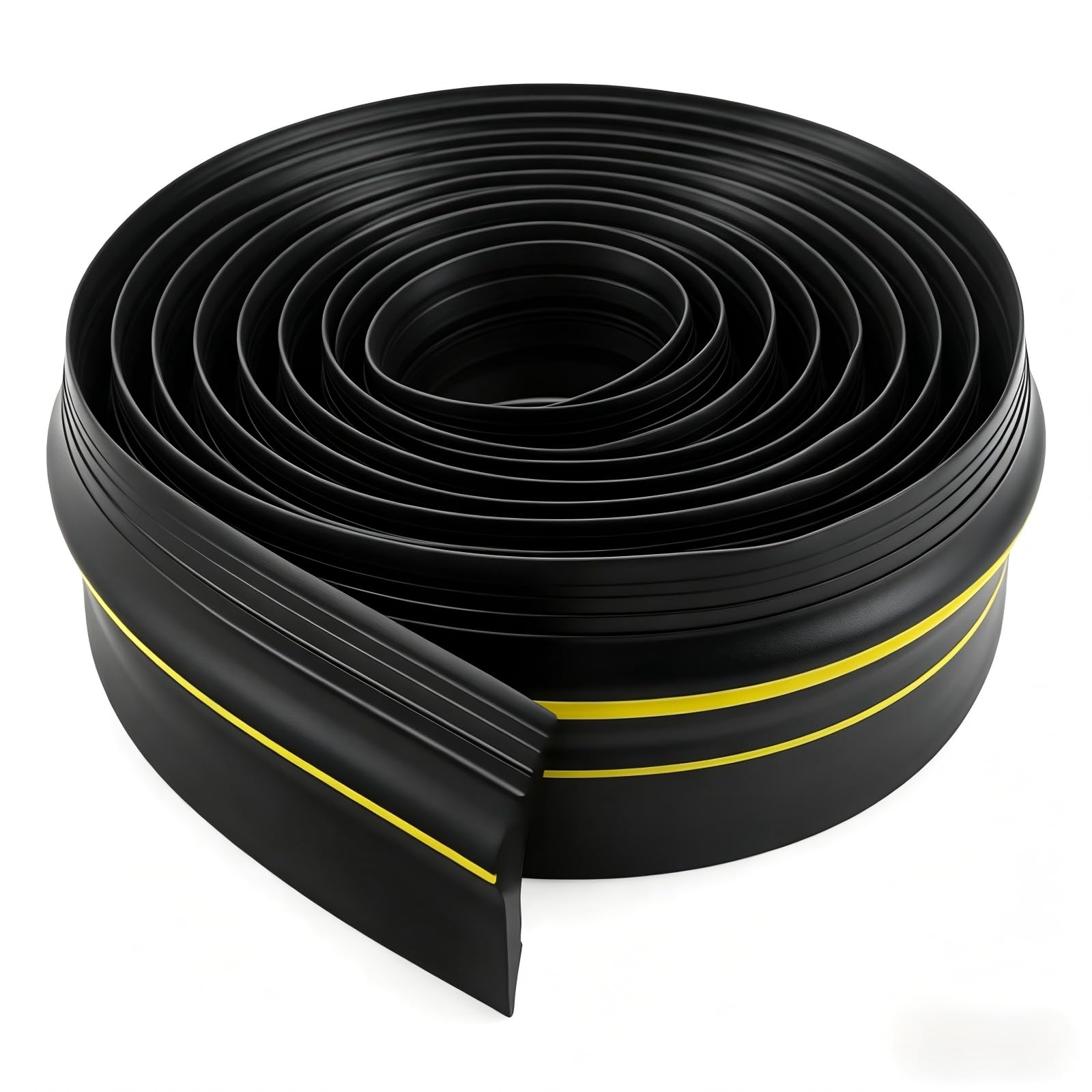 Guarnizione Universale in Gomma 6 m per Porta Garage, Sigillante per Soglia Impermeabile Antintemperie, Kit DIY per Isolamento
