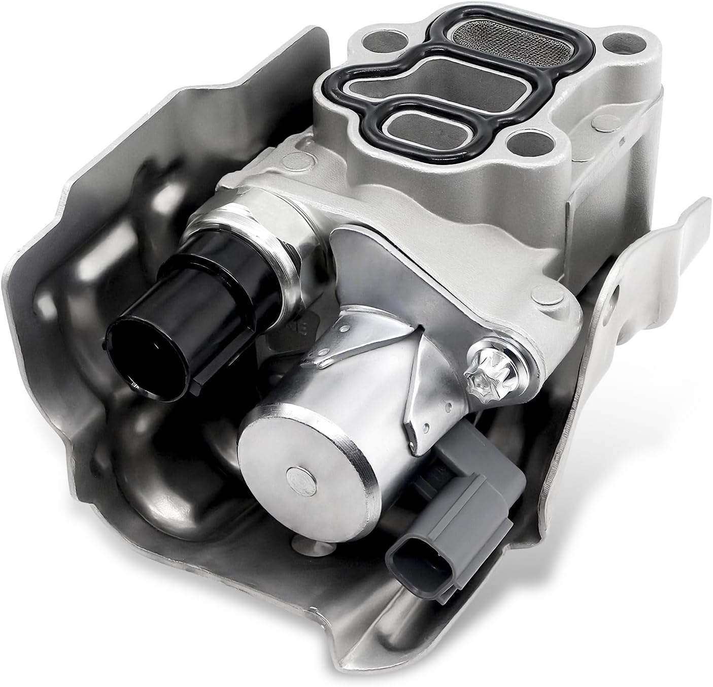 VTEC Solenoid Spool Valve Assembly with Oil Pressure Switch, Gasket, Compatible with Honda Accord 2003-2007, Civic 2002-2005, CR-V 2002-2009, Element 2003-2011 & Acura RSX 2002-2006, 15810-PNE-G01