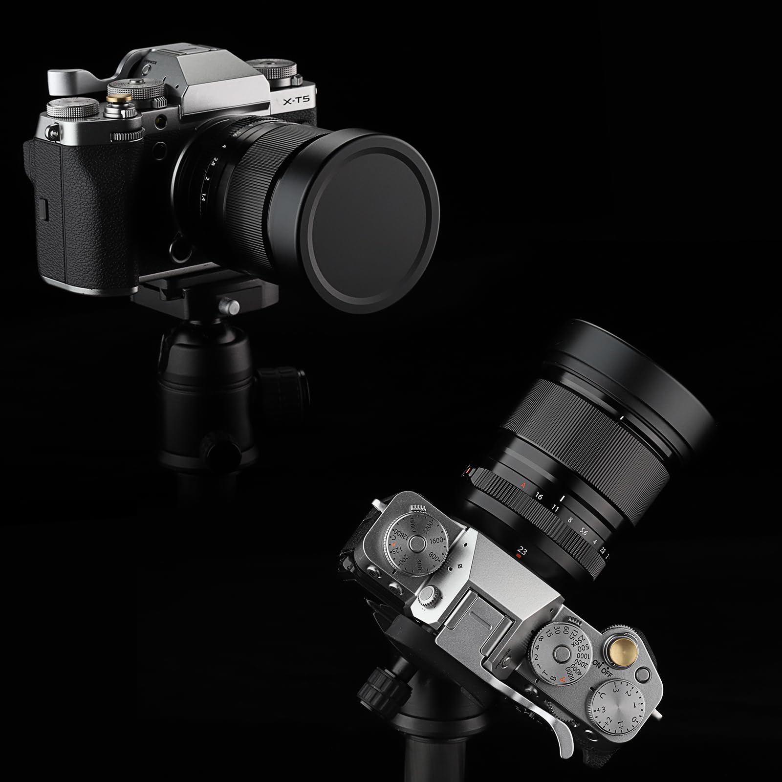 Haoge Gegenlichtblende aus Metall für Fujinon XF23 mm F1.4 R LM WR XF 16-50mm F2.8-4.8 R LM WR Fuji XF 33mm F1.4 R LM WR Objektiv