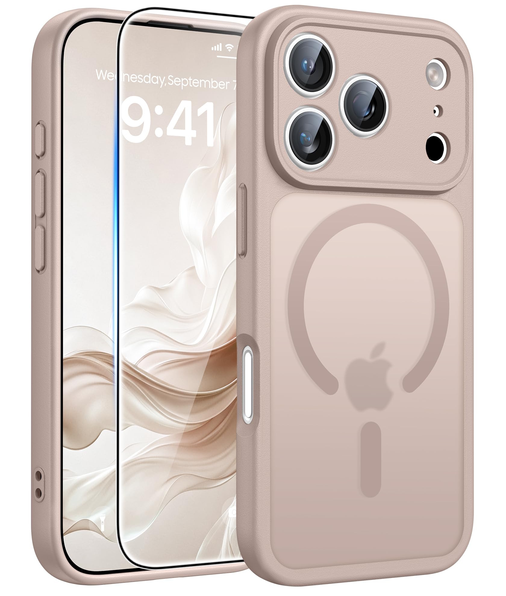 FNTCASE for iPhone 18 Pro-Max Case: iPhone 17 Pro Max Desert Gold Cover | Fit for MagSafe…