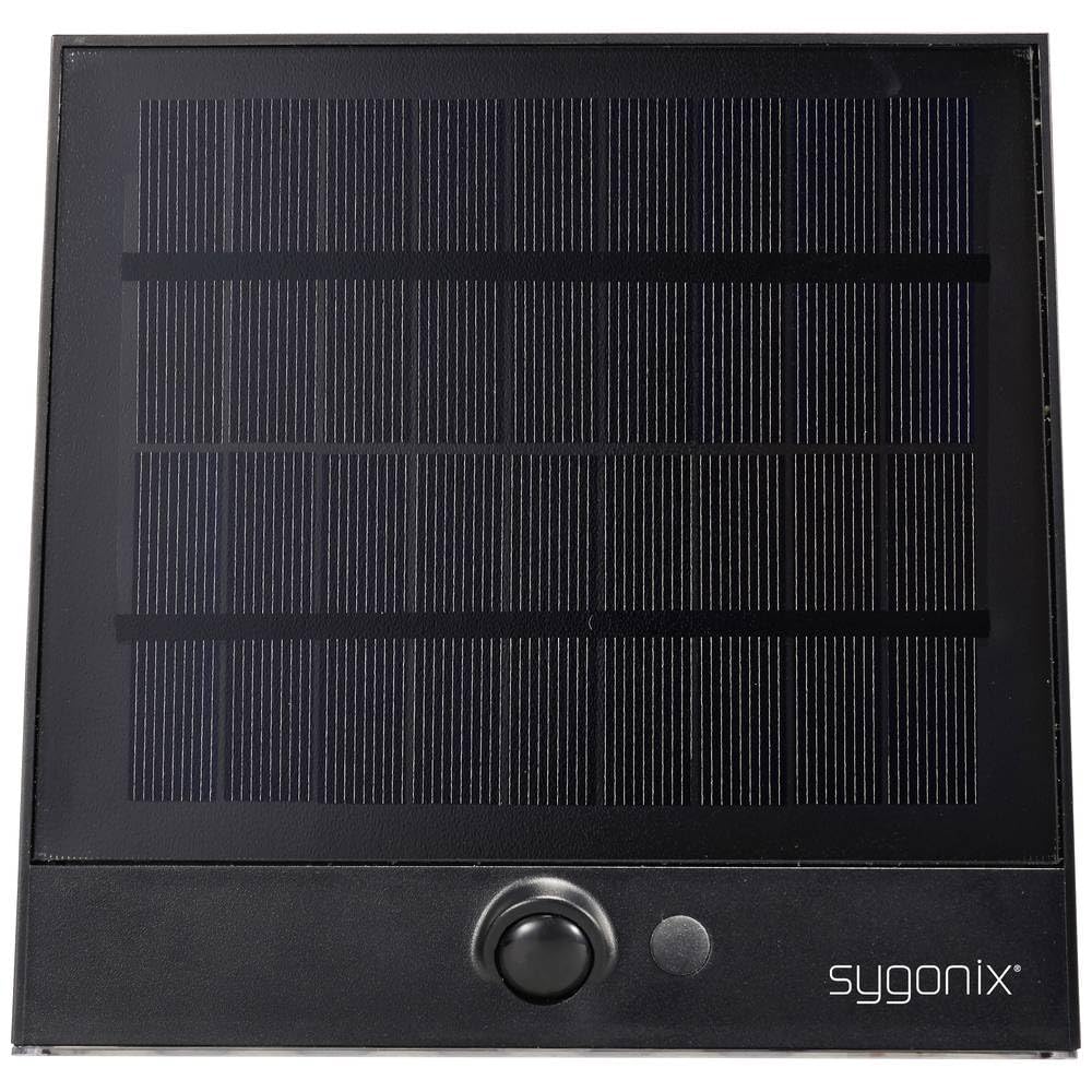 sygonix SY-5801970 Zewnętrzna lampa solarna z wbudowanym czujnikiem ruchu LED 2 W antracytowo-szara