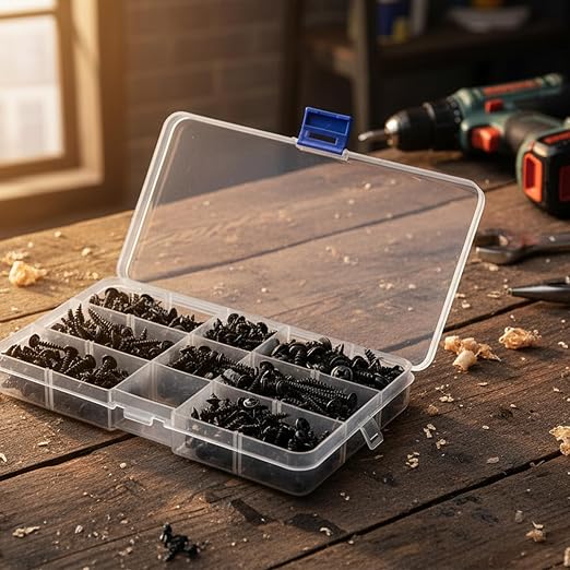 340 Piezas Tornillos Autorroscantes de Acero Carbono miniatura 4