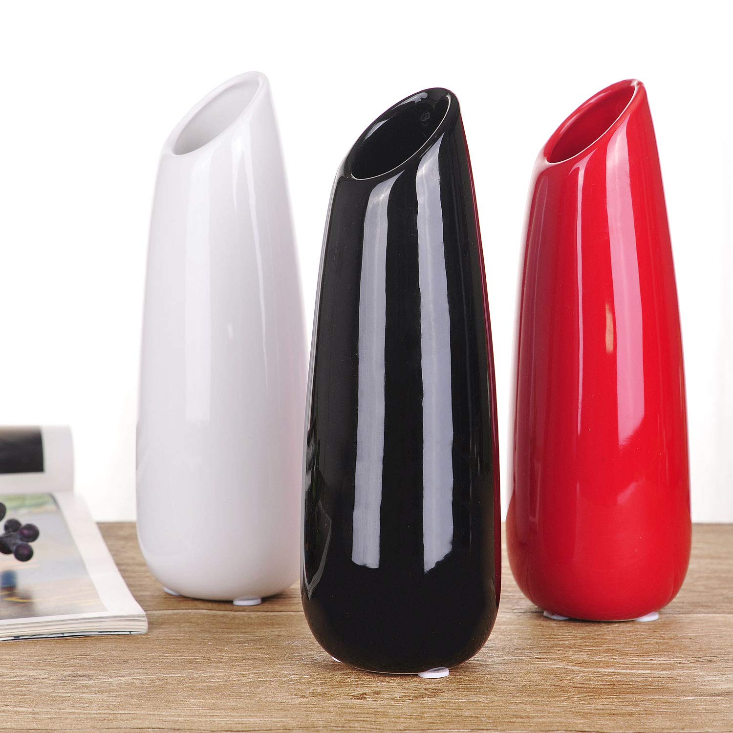 Amazon.co.jp: VanEnjoy 23.9 cm レッド 高クリエイティブ 斜め 開口部