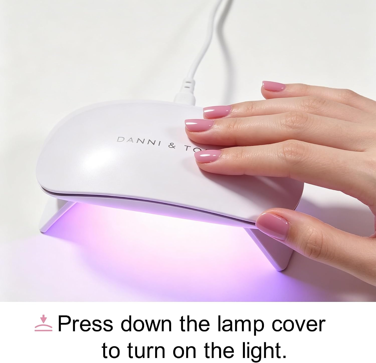 DANNI & TONI UV LED Nail Lamp 6W Mini Nail Dryer for Gel Nail Polish Professional Nail Curing Lamp Travel Size
