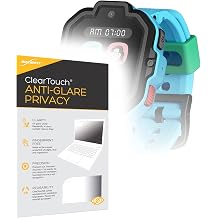 BoxWave Screen Protector Compatible with TickTalk 5 Watch - ClearTouch Anti-Glare Privacy 2-Pack, Privacy Screen Protector Flexible Film Anti-Glare