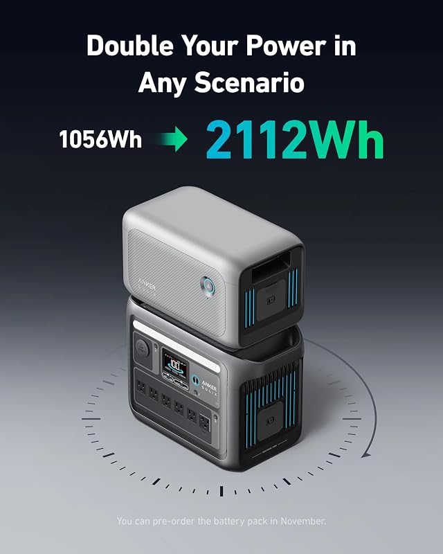 Anker SOLIX C1000 Portable Power Station with Car Charging Cable, 1,056Wh — photo 5
