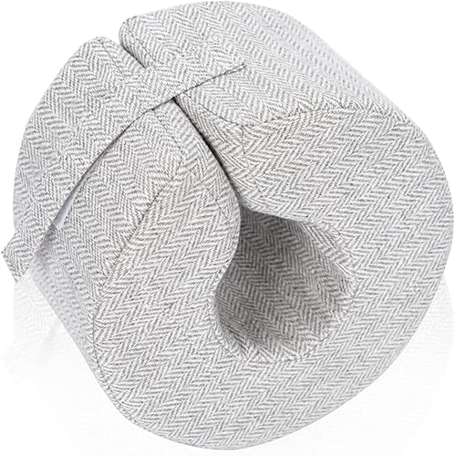 SWISSELITE Almohada de elevación de pie Protector de talón de tobillo Cojín de soporte de pie de cuña Anti-escaras Cremallera Funda extraíble