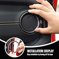 Vista 4 de JeCar Anillo de Ventilación del Aire Acondicionado del Tablero de Aleación de Aluminio Cubierta de Moldura de Salida de AC Accesorios Interiores