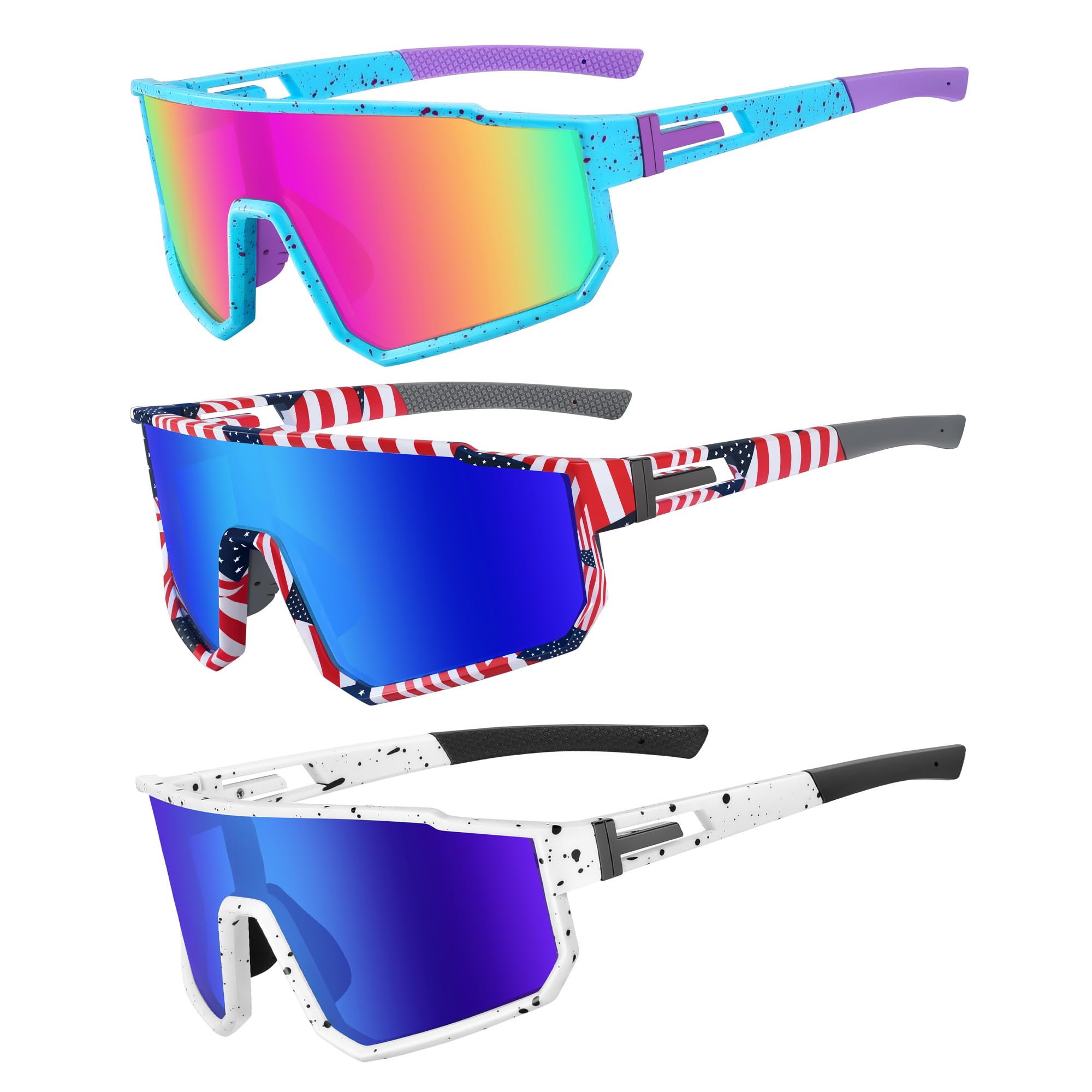 MVPTGRS Gafas de sol de béisbol para niños y niñas de 8 a 14 años, marco TR90, gafas de sol deportivas para sóftbol, ciclismo, béisbol y golf