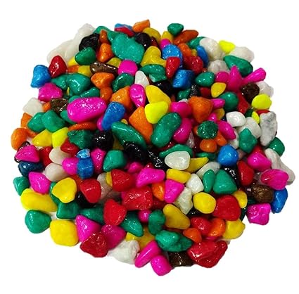 Creative Farmer 2Kg Multi Colored Pebbles/Gravels/Stone Pebbles for?Plants Pots & All Purpose Pack