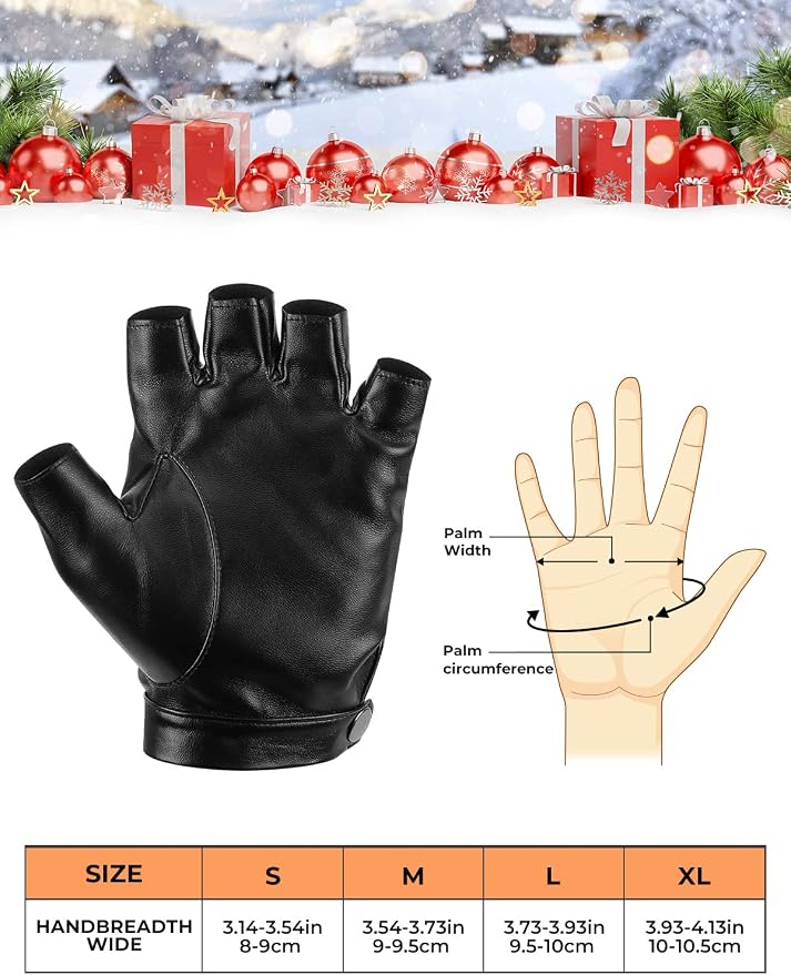 Guantes de conducción sin dedos KEMIMOTO para moto en negro miniatura 4