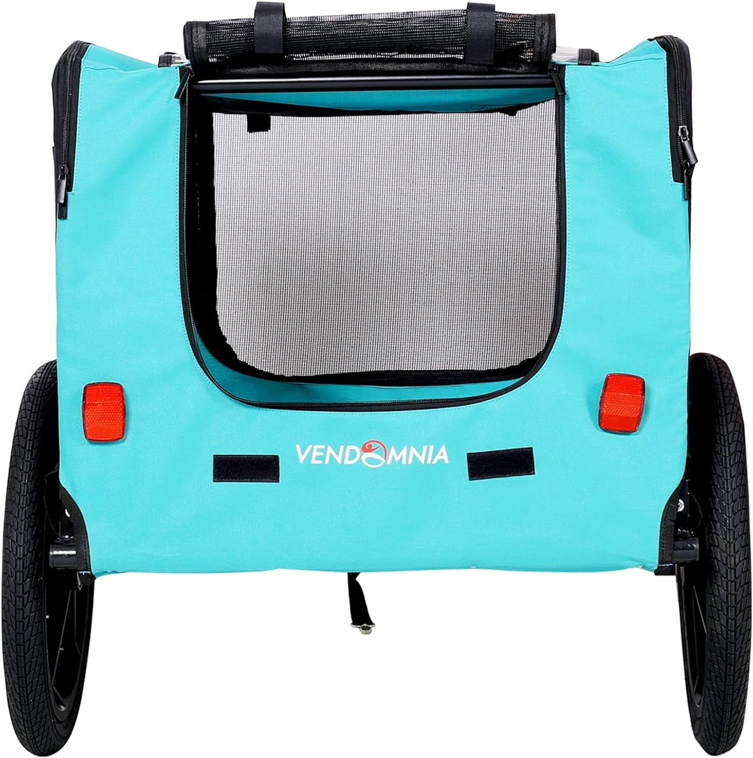 Dog Bike Trailer, Pet Cart for Bicycle, Carrier for Small and Large Pets, Easy Folding Cart Frame with Quick Release Wheels, Non-Slip Floor, Internal Leash