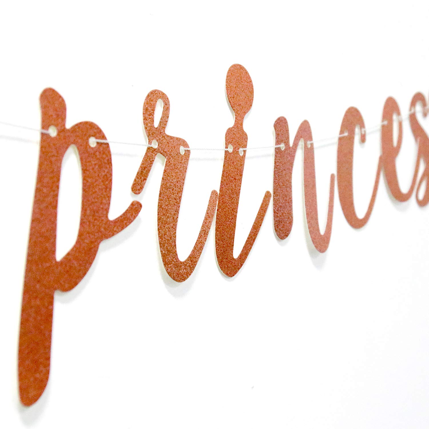 Firefairy 'Welcome Little One' Glitter Gold Banner - Baby Shower Gender Reveal Party Decor