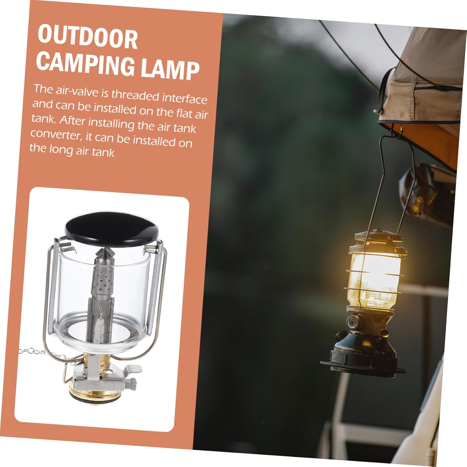 BESPORTBLE 3sets Outdoor Gas Lantern Compact Camping Light for Tent Hiking Fishing and Emergency Use Suitable for Flat Gas Tanks Portable and Easy to Carry