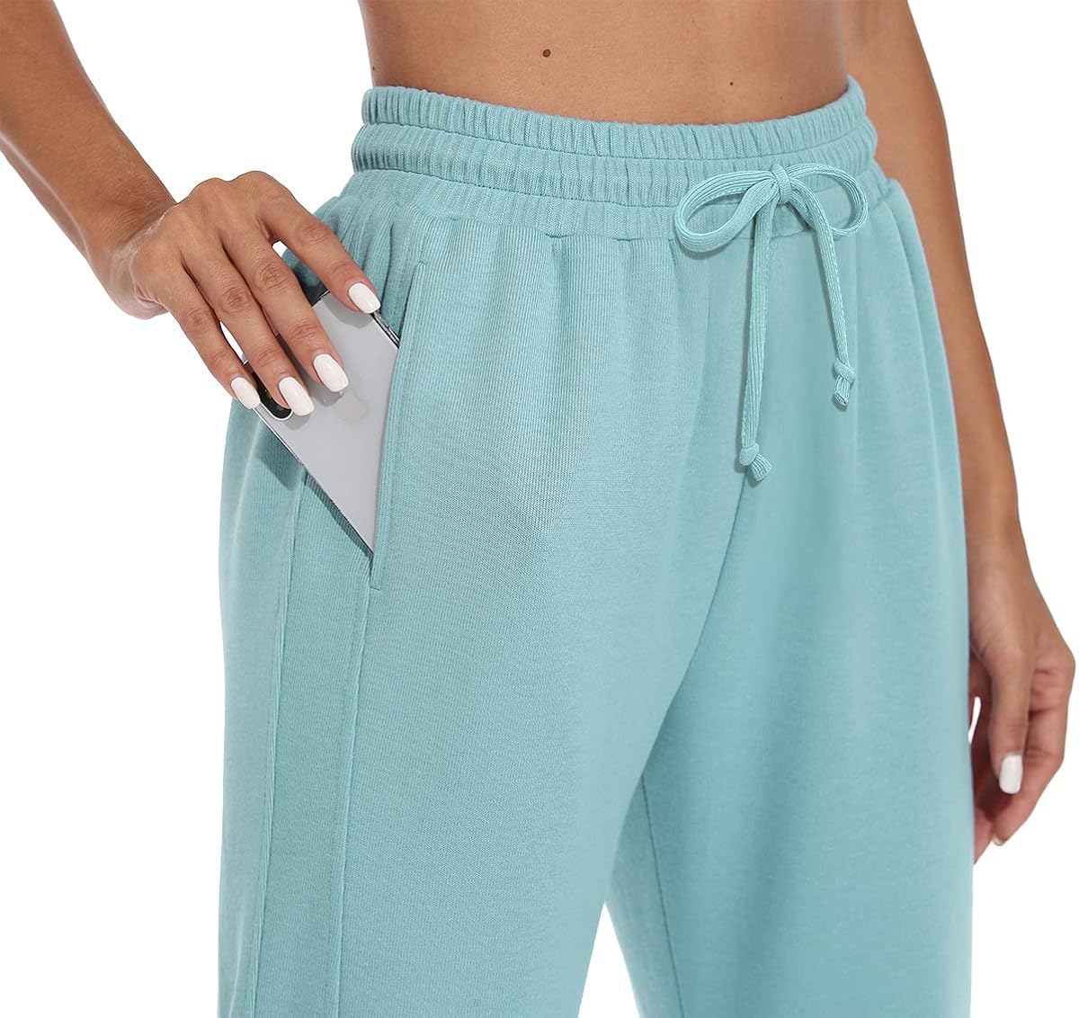 Fulbelle Women's Loose Sports Cotton Sweatpants Drawstring Joggers with Pockets : Sports & Outdoors