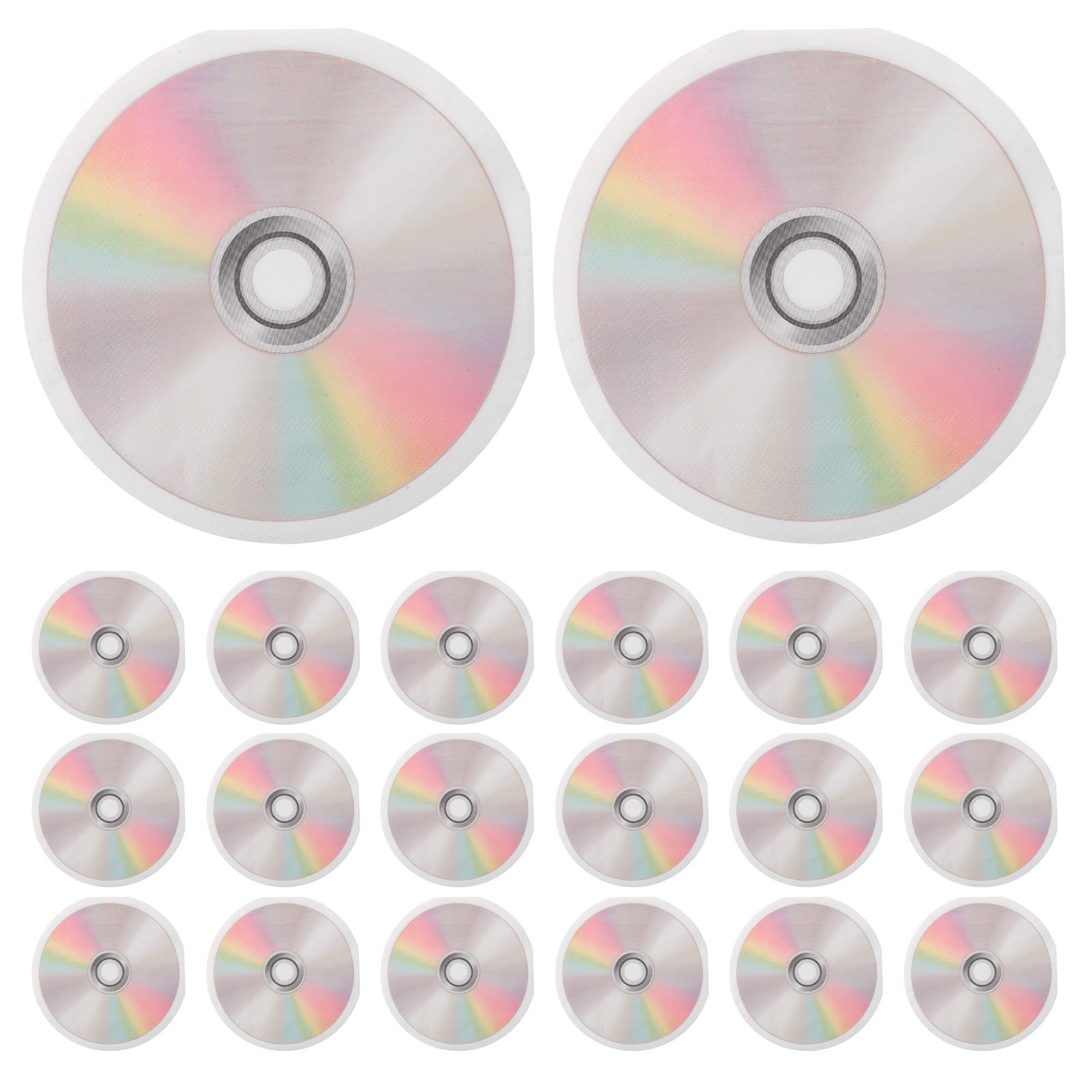 Zerodeko 80 tovaglioli con design a CD, ideali per pranzi, feste di